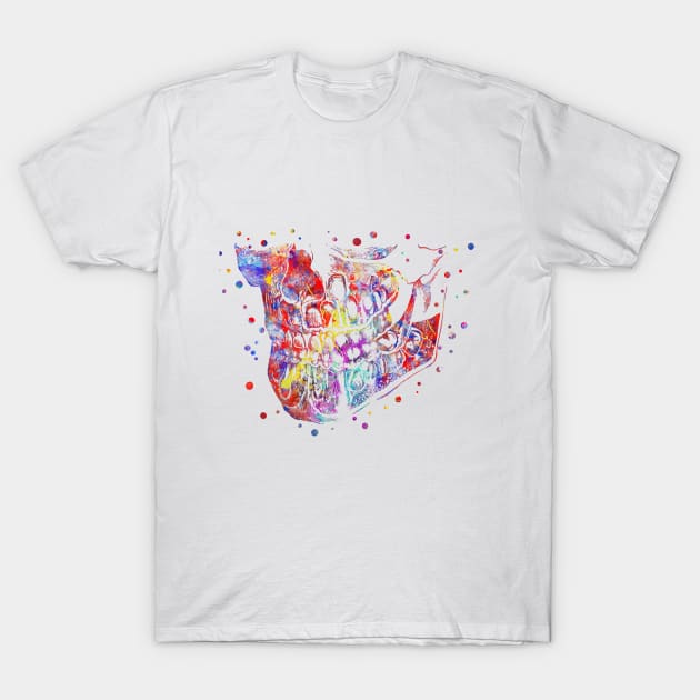 Jaw, jaw anatomy, mandible T-Shirt by RosaliArt